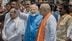 Narendra Modi greets supporters in May. (Elke Scholiers/Getty Images)