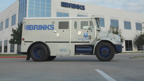 A Brink's armoured truck (Brink's)