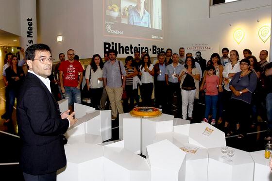  Bitcoin Já founder Joaquim Lambiza speaking at the launch