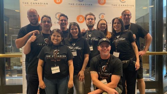 2023 Canadian Bitcoin Conference organizing team in Toronto (Frederick Munawa)
