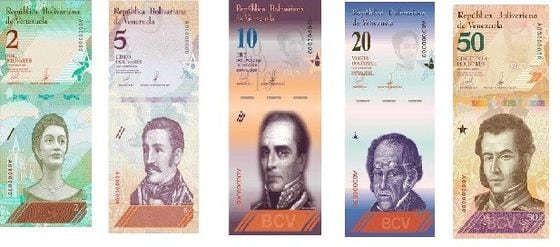 Sovereign bolivar notes
