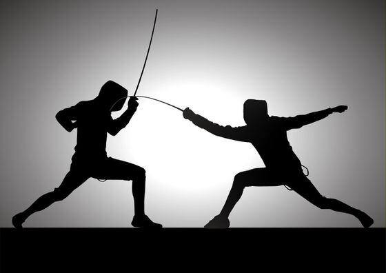 fight, fencing, duel