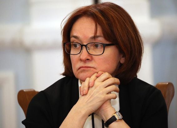 Russian Central Bank Chairman Elvira Nabiullina 