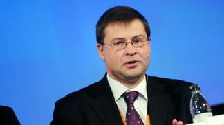 Valdis Dombrovskis, prime minister Latvia at the Baltic Development Forums summit in Stockholm 2009.