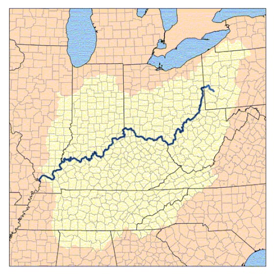  The Ohio River (Source: Wikimedia)