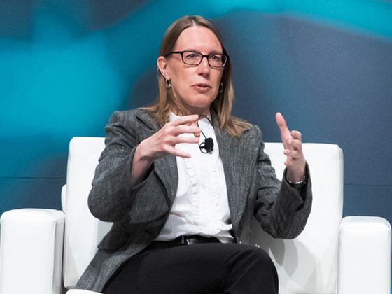 Hester Peirce at Consensus 2019 (CoinDesk)
