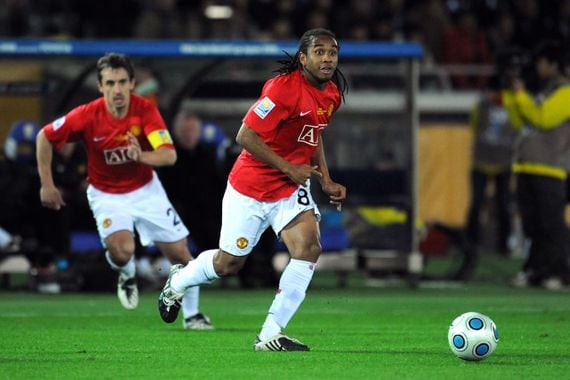 Anderson during his playing days at Manchester United.