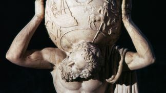 Detail of an Ancient Roman Statue of Atlas Supporting the World (David Lees/Getty Images)