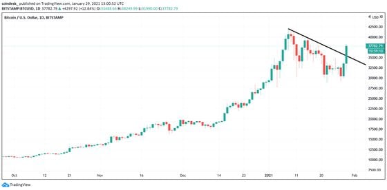 Bitcoin daily chart