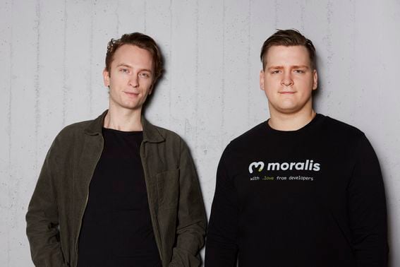 Moralis co-founders Filip Martinsson and Ivan Liljeqvist