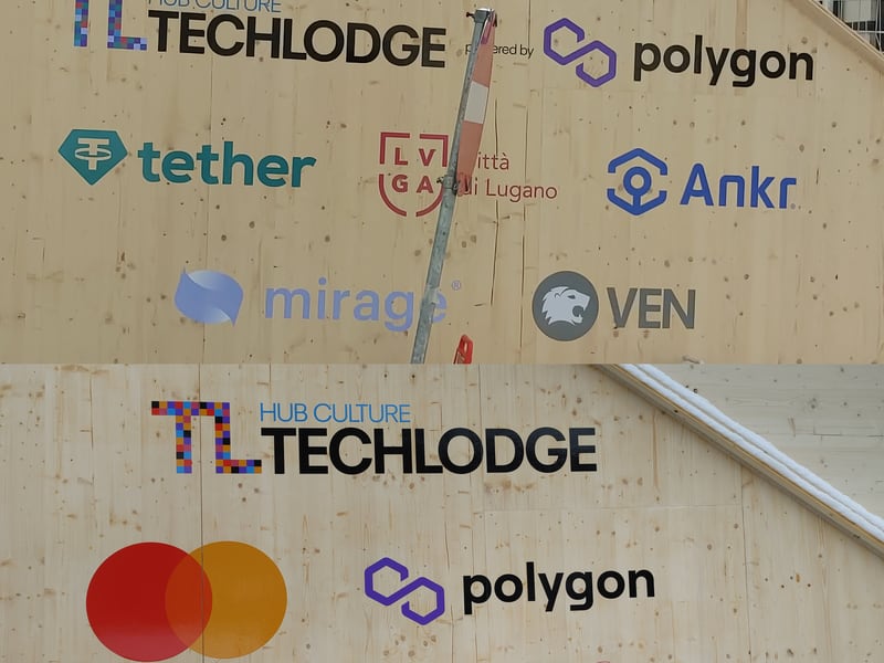 Fewer crypto companies set up shop inside the Techlodge in Davos in 2023 than in 2022. (Nikhilesh De/CoinDesk)