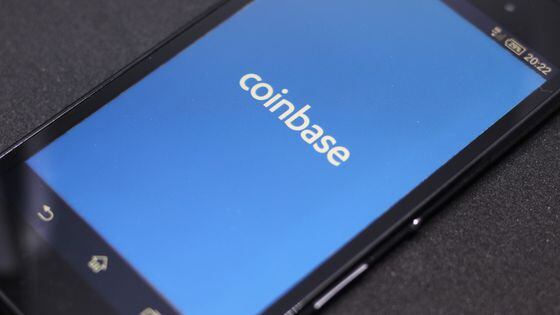 Coinbase on phone