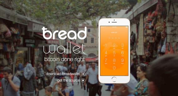 Breadwallet front page