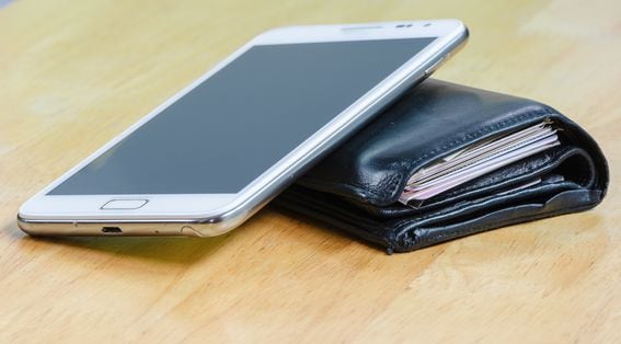 Wallet and cellphone