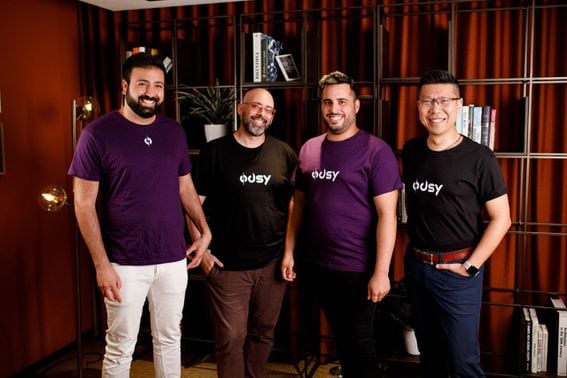 Odsy Foundation founders (l-r): Yehonatan Cohen Scaly, David Lachmish, Omer Sadika, Sean Lee. (Odsy Foundation)