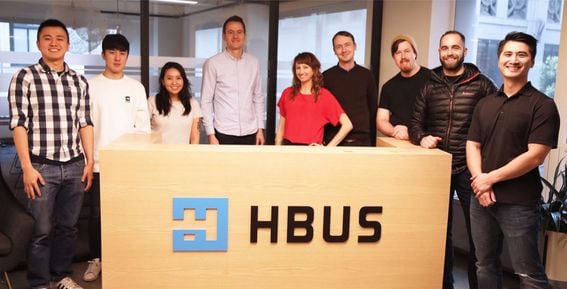 Photo of U.S.-based HBUS team in San Francisco courtesy of Huobi