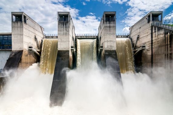 Hydropower plant image via Shutterstock