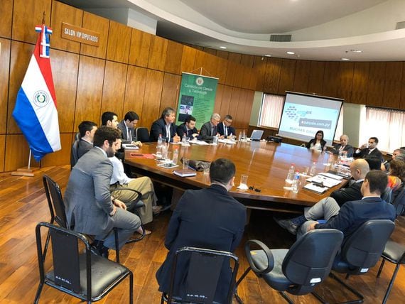 Paraguay's Science and Technology Committee meets to discuss virtual assets. (Photo via Jorge Ramirez)