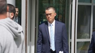 Binance founder Changpeng Zhao exits a Seattle courthouse after being sentenced to four months in prison. (Danny Nelson/CoinDesk)