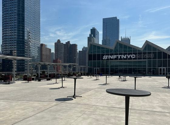Javits Center roof (Cam Thompson/CoinDesk)