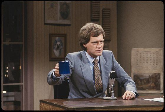 David Letterman hosting "Late Night" (Bernard Gotfryd/Library of Congress via Wikimedia)