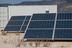 The solar panels power the minig rigs in the container. (Eliza Gkritsi/CoinDesk)