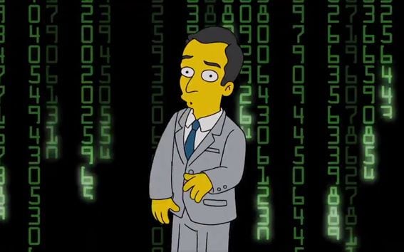 Jim Parsons explains cryptocurrency on The Simpsons. Credit: Fox