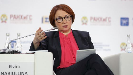 Elvira Nabiullina, gov at Bank of Russia