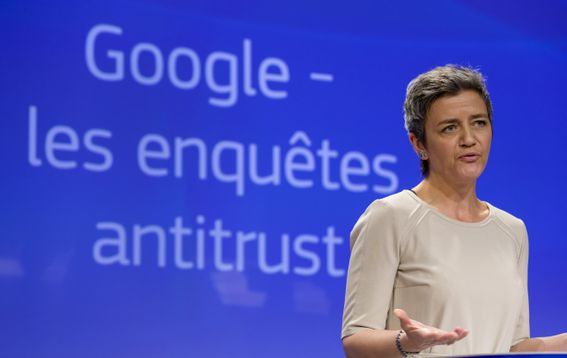 EU Competition Commissioner is talking on Google case