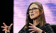 Cathie Wood's ARK Invest is buying more shares of crypto exchange Coinbase. (Marco Beller/Getty Images)