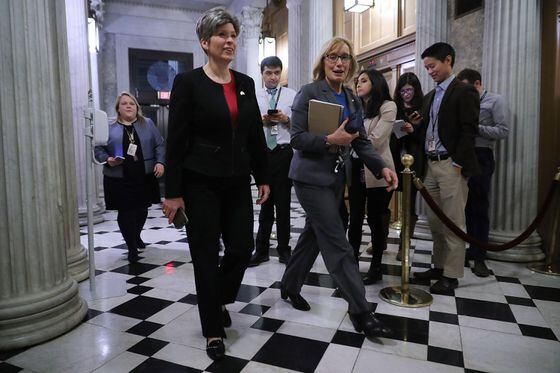 U.S. Senators Joni Ernst and Maggie Hassan (Chip Somodevilla/Getty Images)