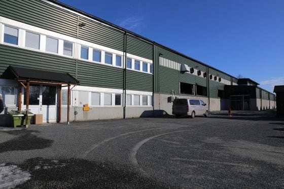 The sprawling HIVE Blockchain facility in Boden, Sweden, used to be a military helicopter hangar (Sandali Handagama)