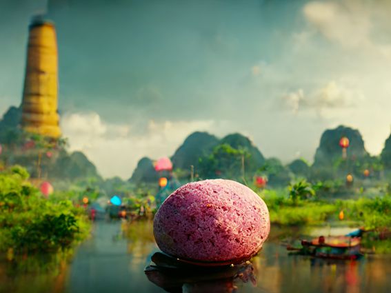 AI Artwork Vietnam and Axie Infinity (Midjourney/CoinDesk)
