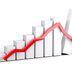 Gráfico de índices del mercado de acciones subiendo y bajando. (Megamodifier/Pixabay)