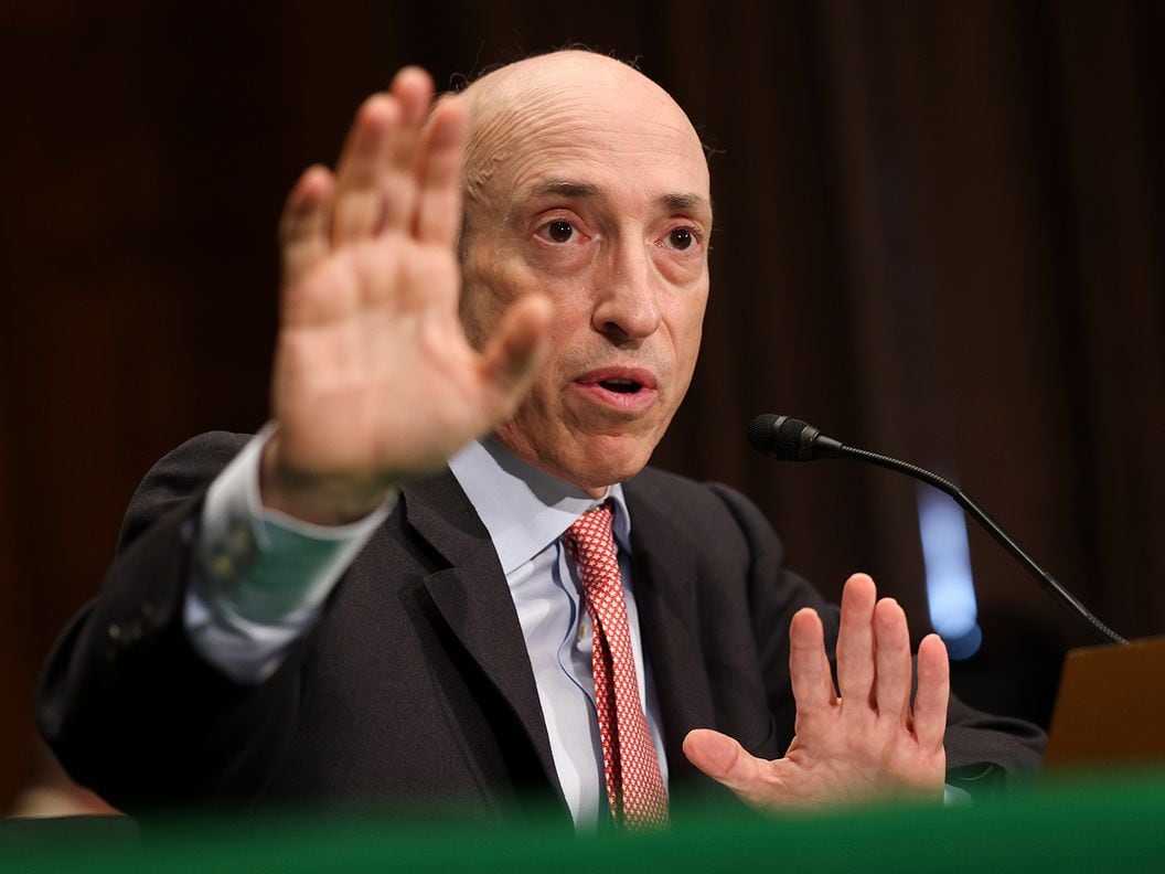 CDCROP: Securities and Exchange Commission (SEC) Chair Gary Gensler testifies before the Senate Banking, Housing, and Urban Affairs Committee, on Capitol Hill, September 15, 2022 in Washington, DC.  (Kevin Dietsch/Getty Images)