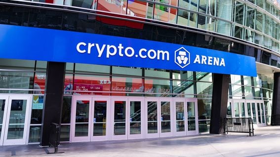 The exterior of Crypto.com Arena (Rich Fury/Getty Images)