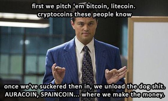 Bitcoin meme Wolf of Wall Street