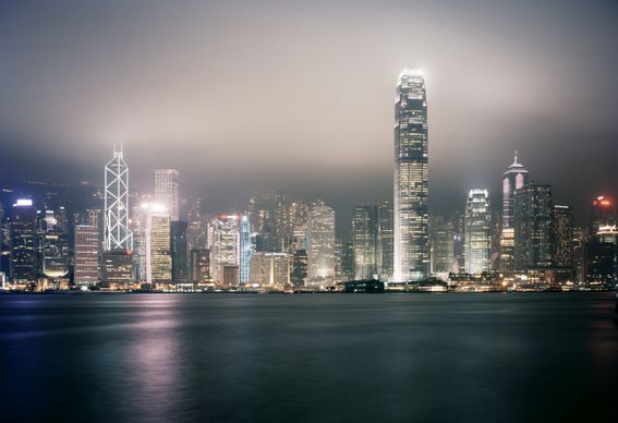 Honk Kong skyline and harbor (Gary Yeowell/Getty Images)