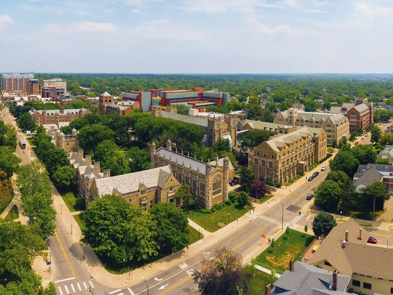 CDCROP: University of Michigan Ann Arbor Aerial view (Getty Images)