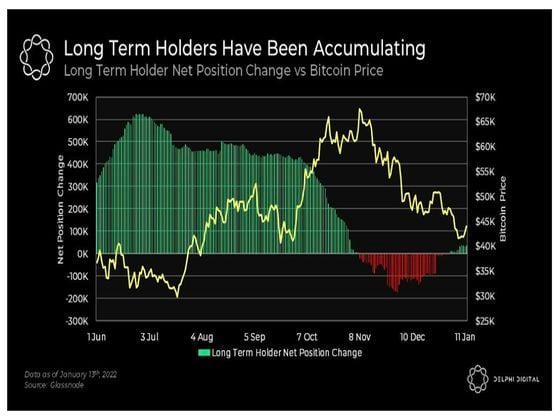Bitcoin long-term holder positioning (Delphi Digital)