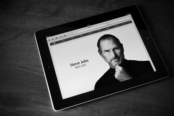 iPad with Steve Jobs