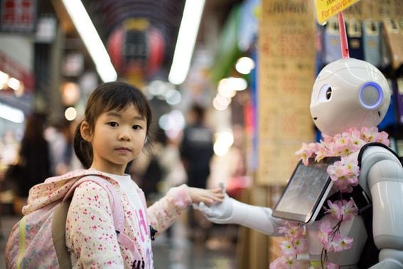 Human-machine interaction in Osaka, Japan