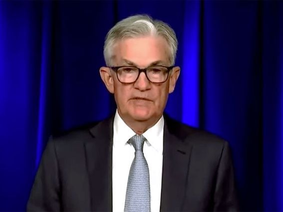 Federal Reserve Chair Jerome Powell during his speech September 8, 2022 (Cato Institute)