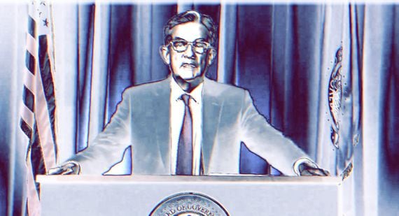 Federal Reserve Chair Jerome Powell. (Federal Reserve, modified by CoinDesk)