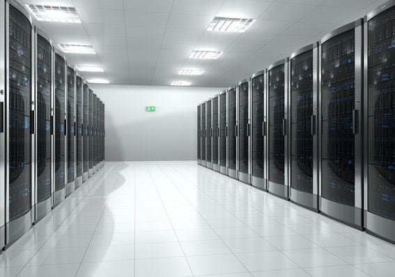 Data center server room. (Oleksiy Mark/Shutterstock)
