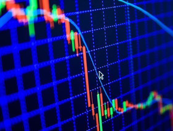 trading chart crash