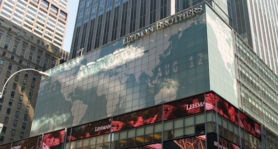 The former headquarters of Lehman Brothers. Source: Wikipedia