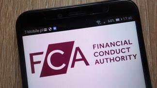 FCA logo on a phone (Piotr Swat/Shutterstock)