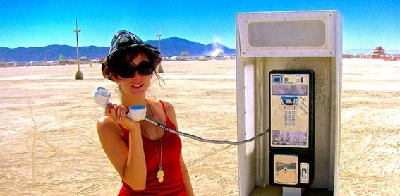 Leigh at Burning Man 2010