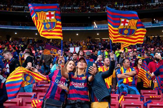 FC Barcelona fans (Christian Bertrand/Shutterstock)